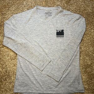 Patagonia kids Heather Gray Long Sleeve Tee